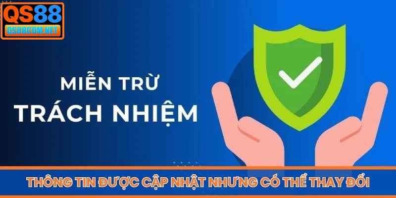 Thông tin được cập nhật nhưng có thể thay đổi